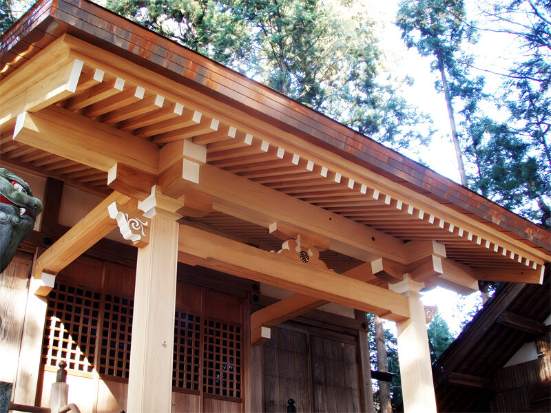 住吉神社向拝 復元